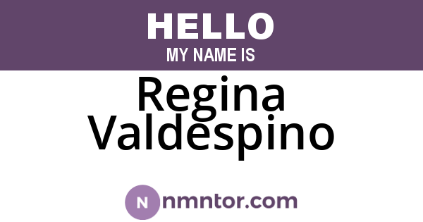 Regina Valdespino