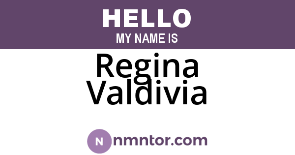 Regina Valdivia