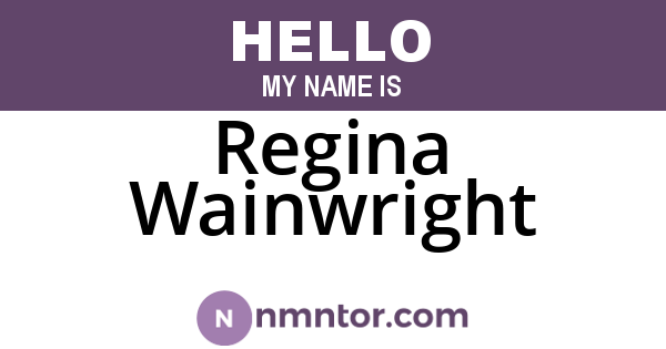 Regina Wainwright