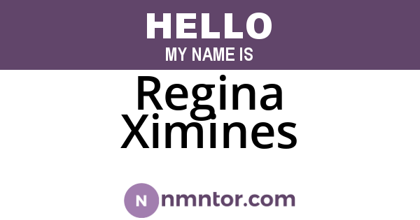 Regina Ximines