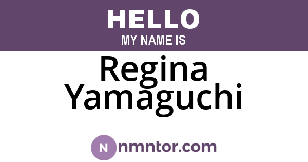 Regina Yamaguchi