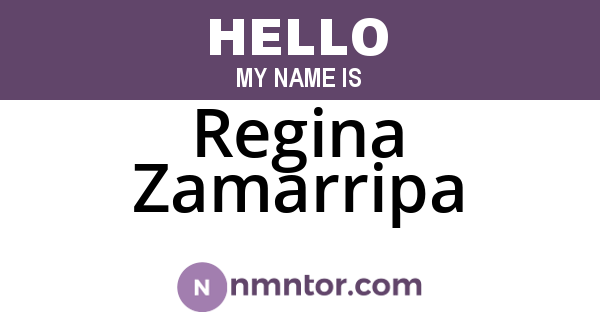Regina Zamarripa