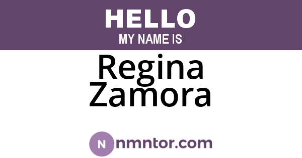 Regina Zamora