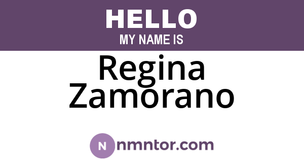 Regina Zamorano