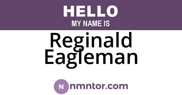Reginald Eagleman