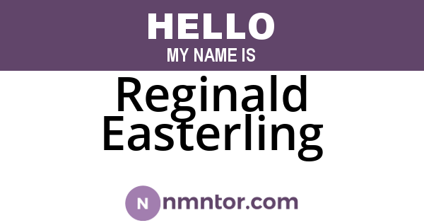 Reginald Easterling