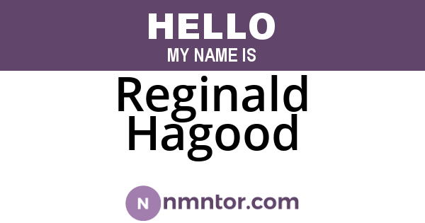 Reginald Hagood