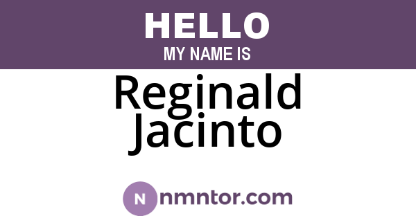 Reginald Jacinto