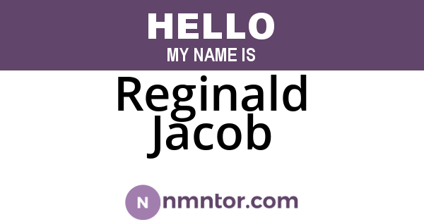 Reginald Jacob
