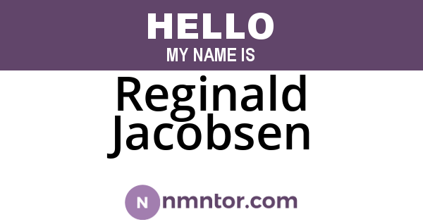 Reginald Jacobsen