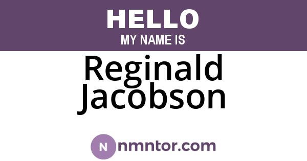 Reginald Jacobson