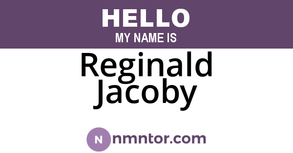 Reginald Jacoby