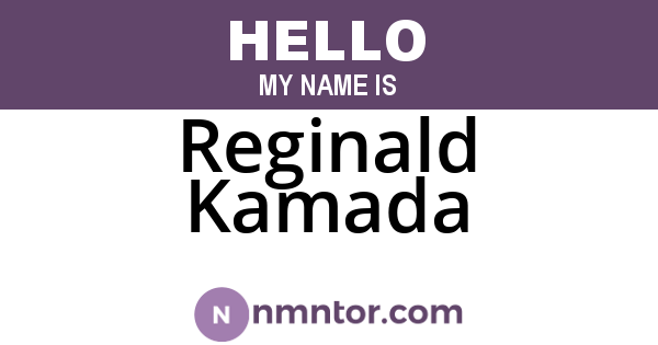 Reginald Kamada