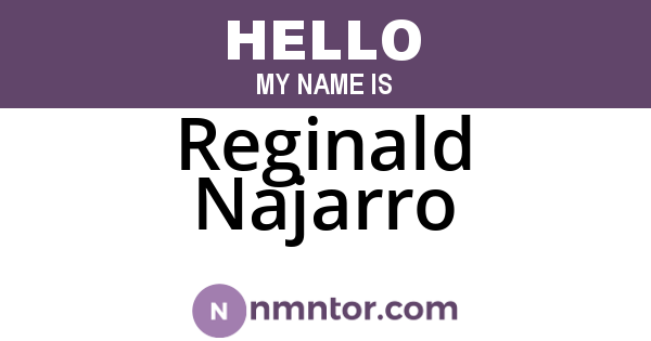 Reginald Najarro