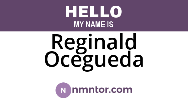 Reginald Ocegueda