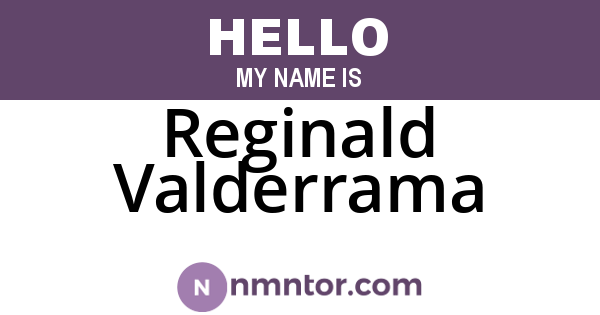 Reginald Valderrama