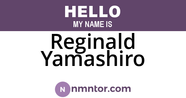 Reginald Yamashiro