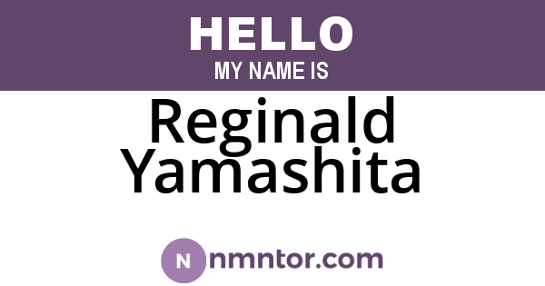 Reginald Yamashita