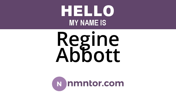 Regine Abbott