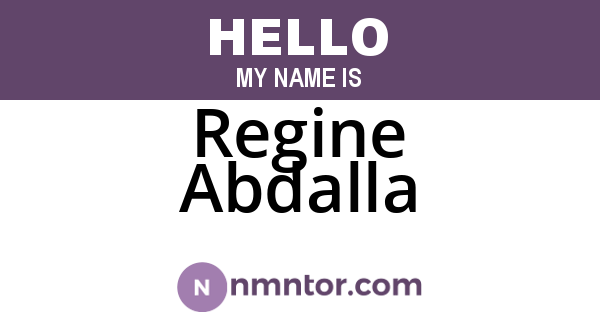 Regine Abdalla