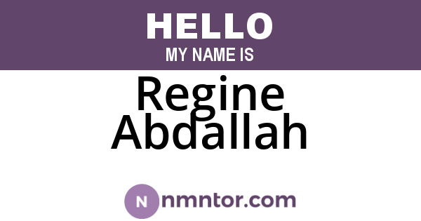Regine Abdallah