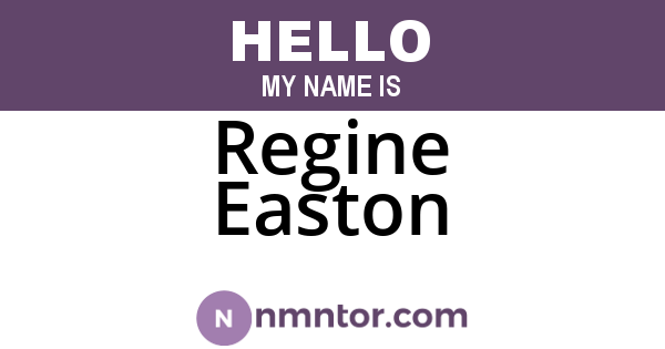 Regine Easton
