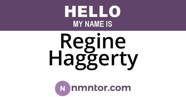 Regine Haggerty