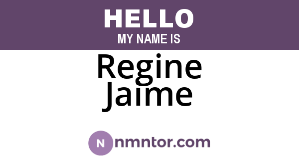 Regine Jaime