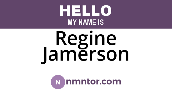 Regine Jamerson