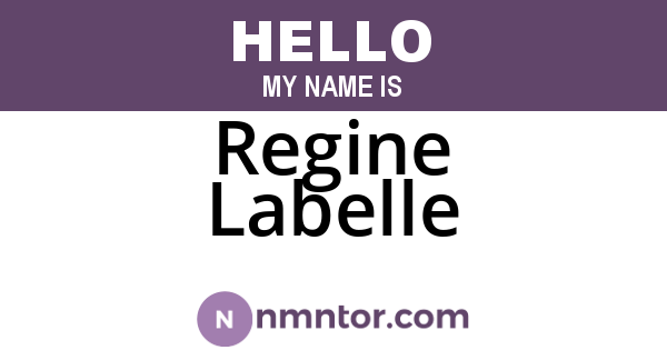Regine Labelle