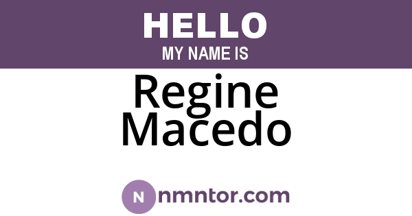 Regine Macedo