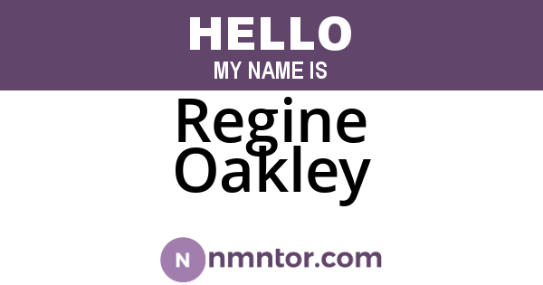Regine Oakley