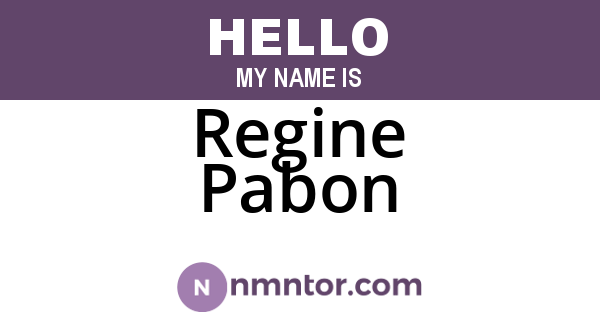 Regine Pabon