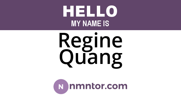Regine Quang