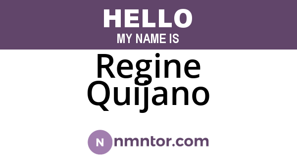 Regine Quijano