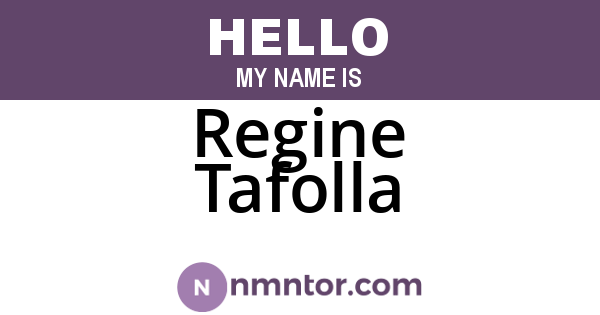 Regine Tafolla