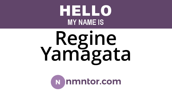 Regine Yamagata