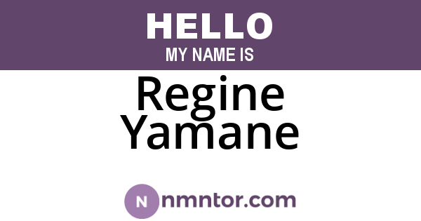 Regine Yamane