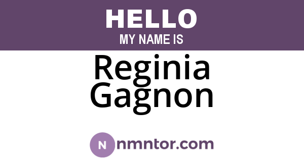 Reginia Gagnon