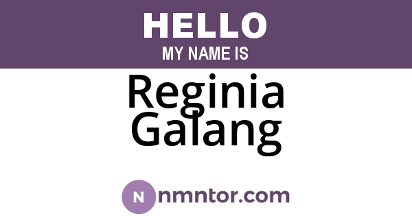 Reginia Galang