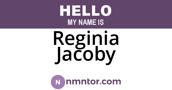 Reginia Jacoby