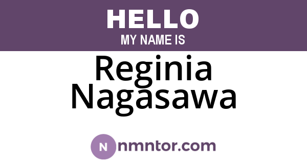 Reginia Nagasawa