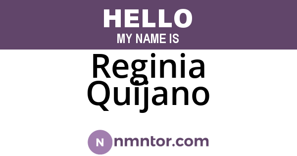 Reginia Quijano