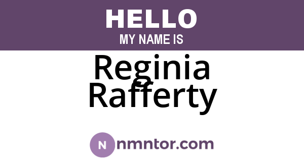 Reginia Rafferty