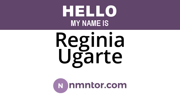 Reginia Ugarte