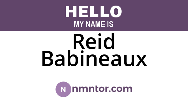 Reid Babineaux