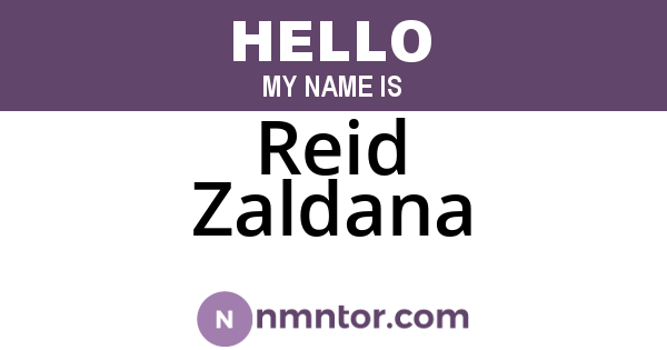 Reid Zaldana