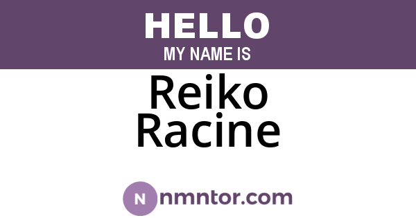 Reiko Racine