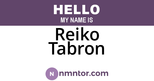 Reiko Tabron