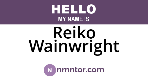 Reiko Wainwright